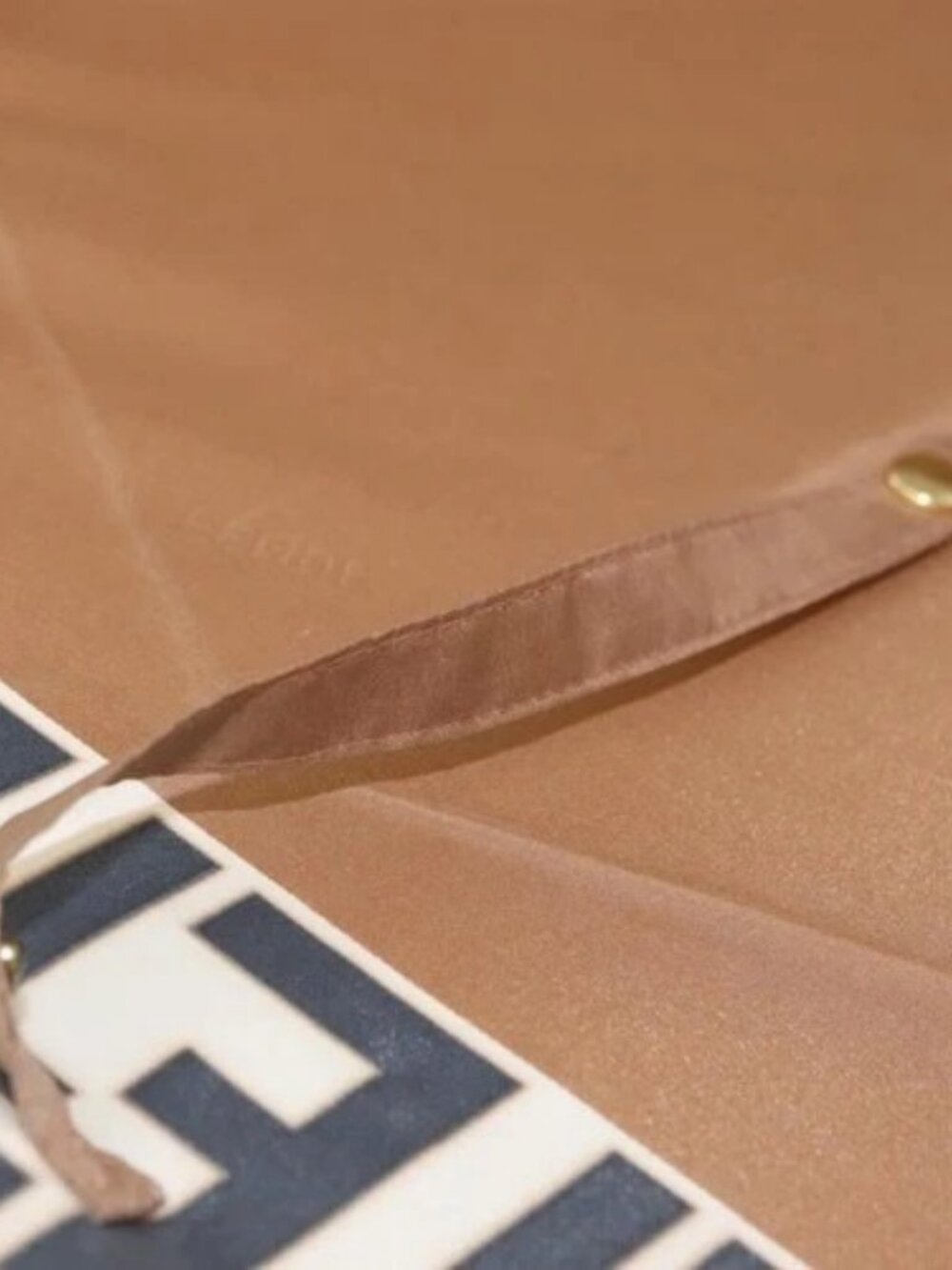 FENDI Zucca Canvas Umbrella Nylon Brown Black - Picture 15 of 16